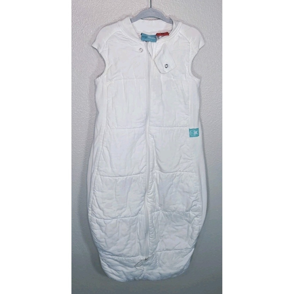 ergoPouch Cocoon Swaddle 3.5 Tog Sleep Sack 2-12M Organic Cotton Cream Zip